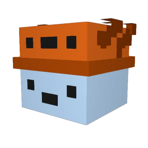 brady717 Minecraft avatar head, 3D render