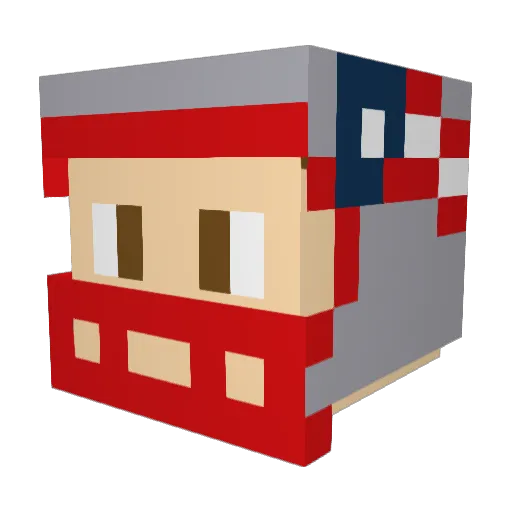 bradyata Minecraft avatar head, 3D render
