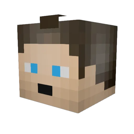 bradyhud22 Minecraft avatar head, 3D render
