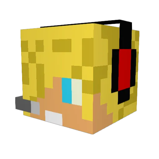 bradylee Minecraft avatar head, 3D render