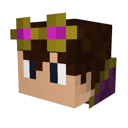 bradzandzan Minecraft avatar head, 3D render
