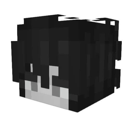 braethehuman Minecraft avatar head, 3D render