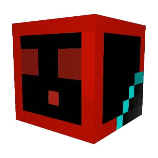 brainishere Minecraft avatar head, 3D render