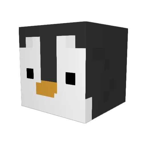brainrot_ Minecraft avatar head, 3D render
