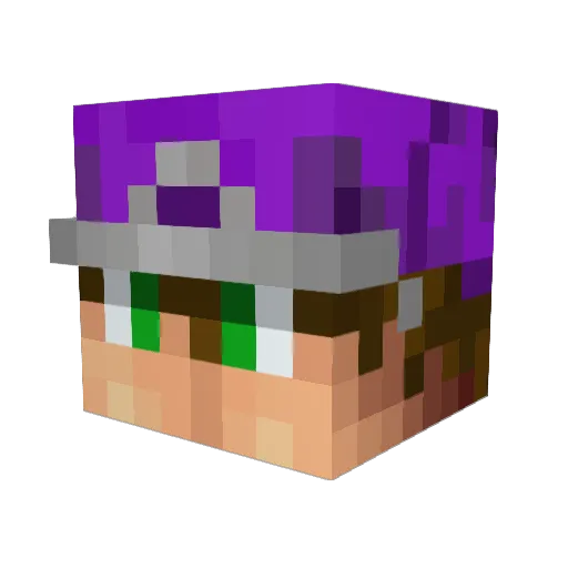braksy Minecraft avatar head, 3D render