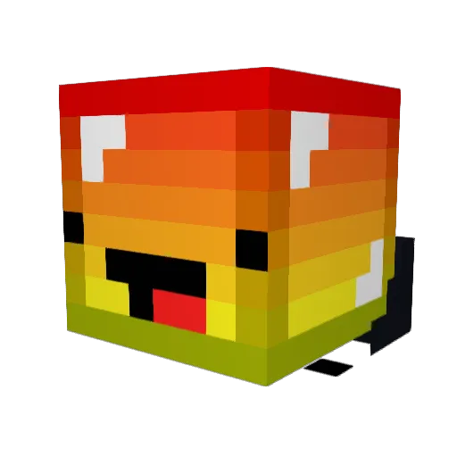 bram4000 Minecraft avatar head, 3D render