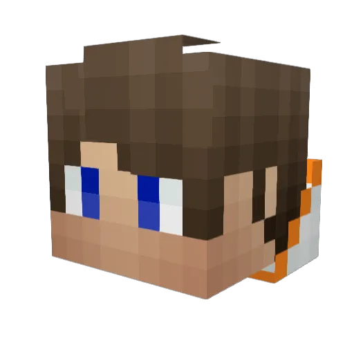 bramarc Minecraft avatar head, 3D render