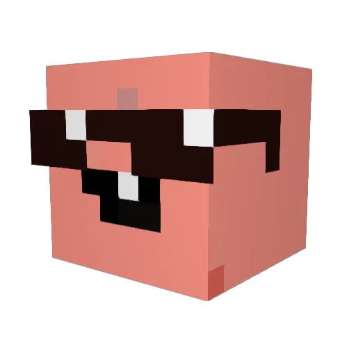 bramm19 Minecraft avatar head, 3D render