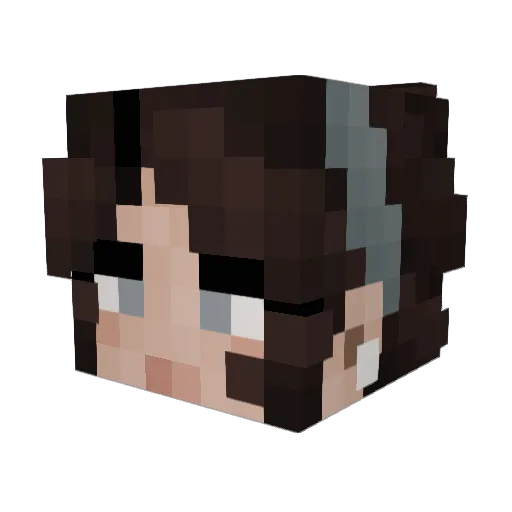 branchio Minecraft avatar head, 3D render