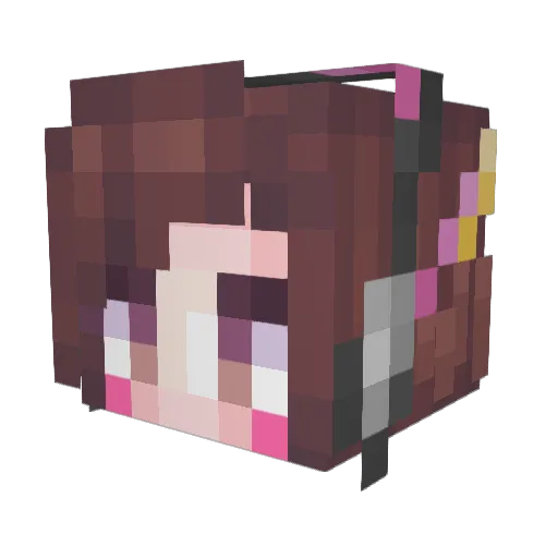 branchms Minecraft avatar head, 3D render