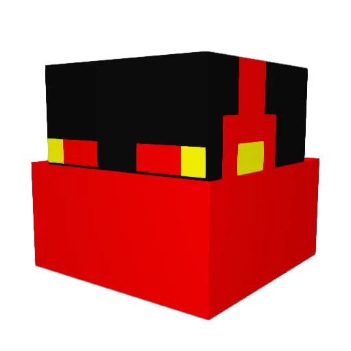 brandanf Minecraft avatar head, 3D render