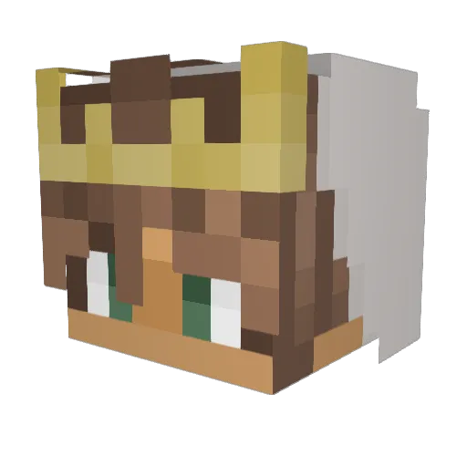 brandanrichards_ Minecraft avatar head, 3D render