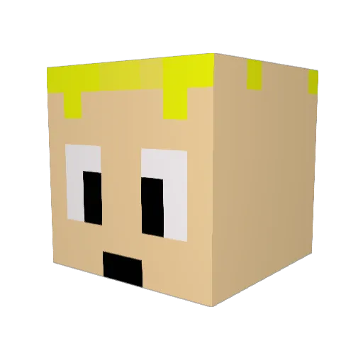 brandito96 Minecraft avatar head, 3D render