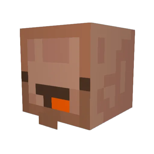 brandon1572 Minecraft avatar head, 3D render