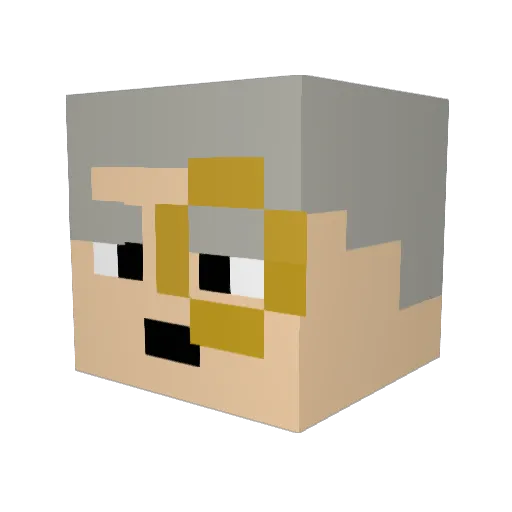 brandon201056 Minecraft avatar head, 3D render