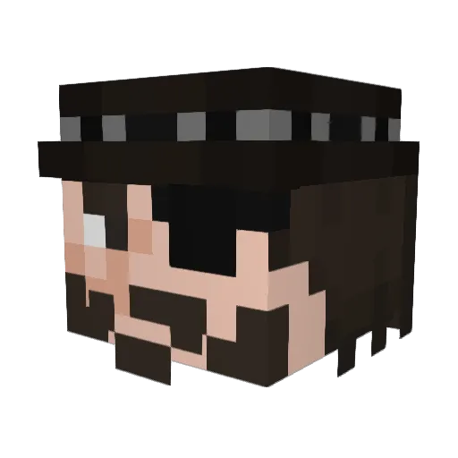 brandon3208 Minecraft avatar head, 3D render