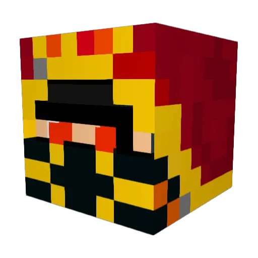 brandonblockman Minecraft avatar head, 3D render