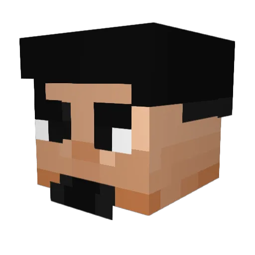 brandoninsane Minecraft avatar head, 3D render