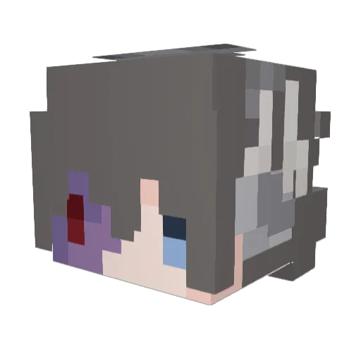 brandovey Minecraft avatar head, 3D render
