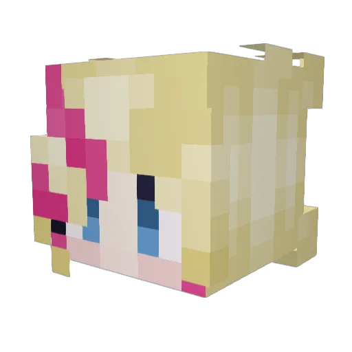 branhaehnchen Minecraft avatar head, 3D render
