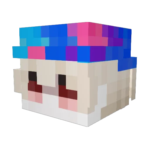 brankd Minecraft avatar head, 3D render