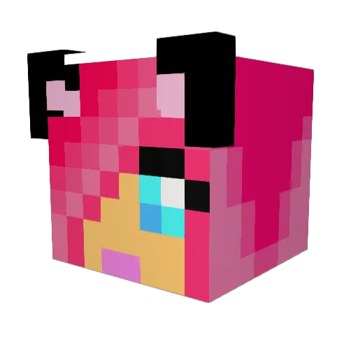 brannedy Minecraft avatar head, 3D render