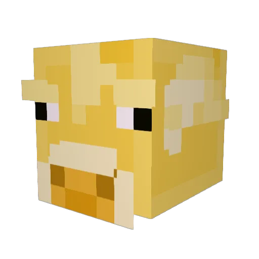 brantrix Minecraft avatar head, 3D render