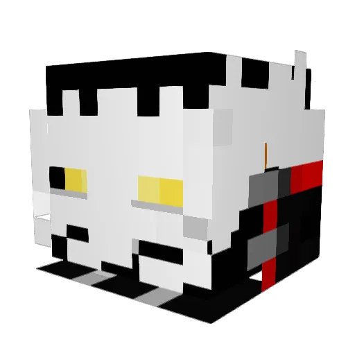 branware Minecraft avatar head, 3D render