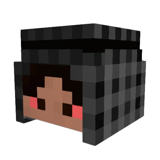 brarkxz Minecraft avatar head, 3D render