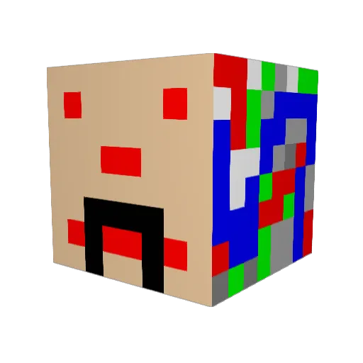 brasman01 Minecraft avatar head, 3D render