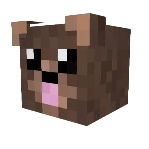 brassmonke Minecraft avatar head, 3D render