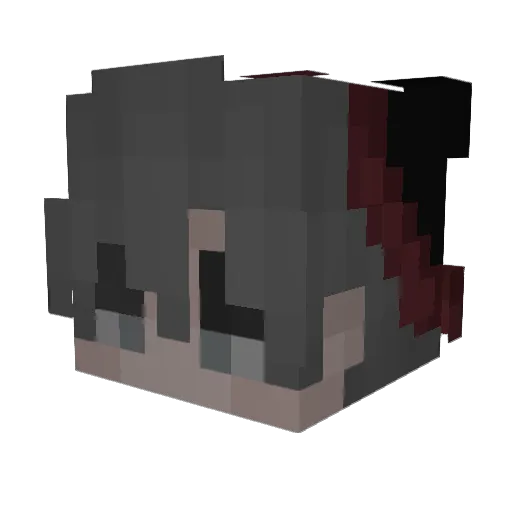 brativity Minecraft avatar head, 3D render