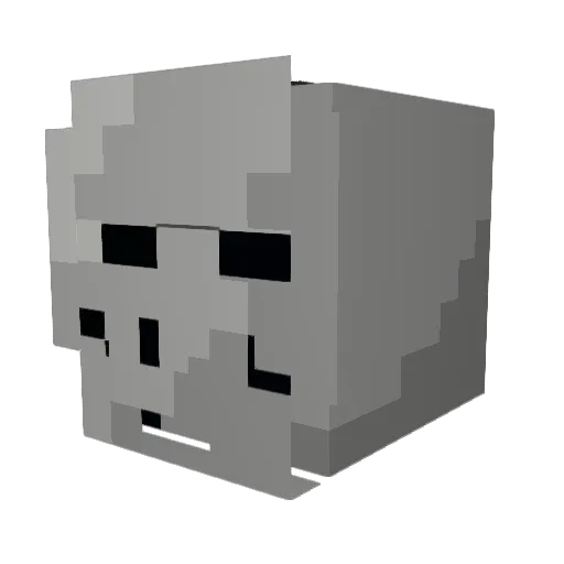 bratwurst687 Minecraft avatar head, 3D render