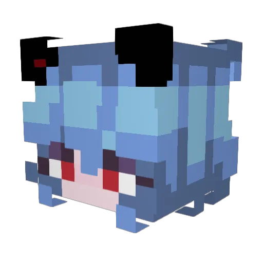 braut01 Minecraft avatar head, 3D render