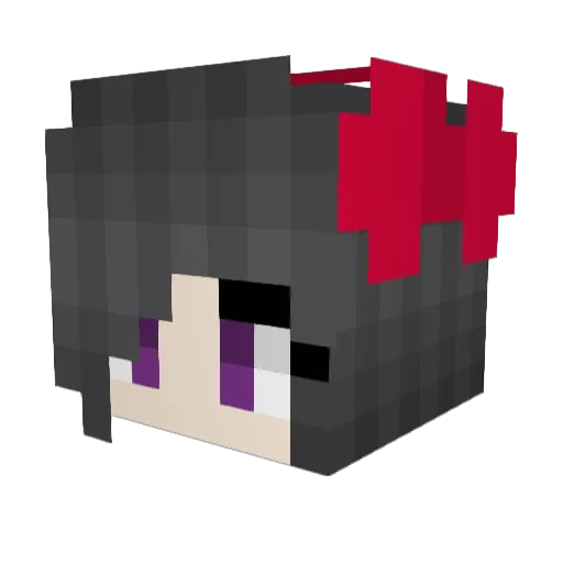 bravecake Minecraft avatar head, 3D render