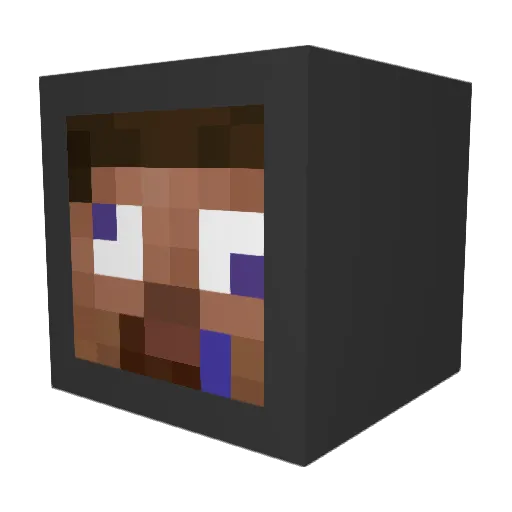 bravecold Minecraft avatar head, 3D render
