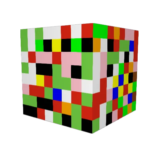 bravrooster Minecraft avatar head, 3D render