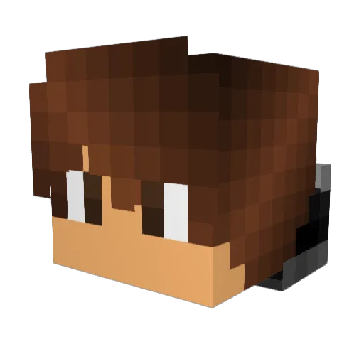 braydongregory Minecraft avatar head, 3D render