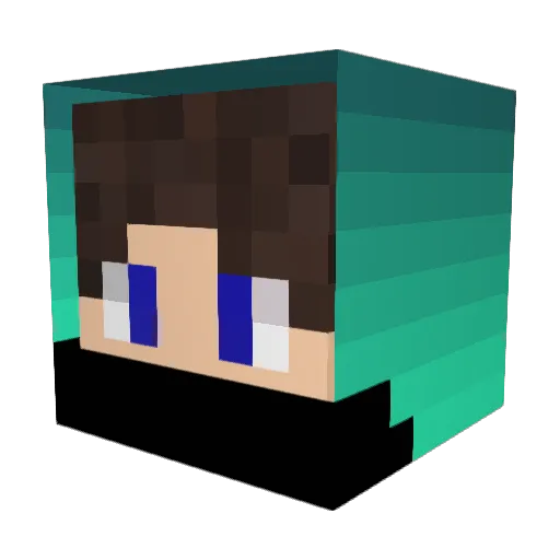 brayiyy Minecraft avatar head, 3D render