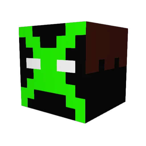 braylonk Minecraft avatar head, 3D render