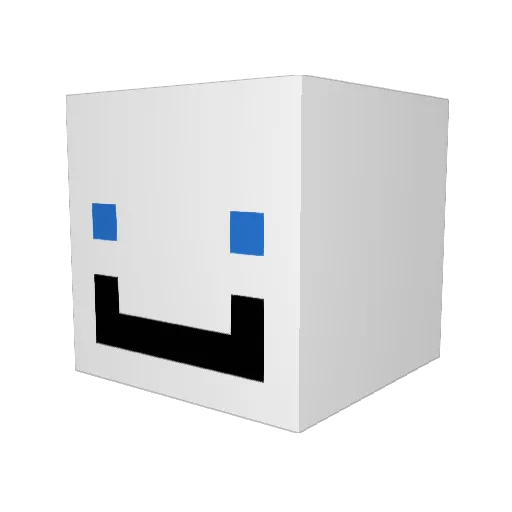 brazydude Minecraft avatar head, 3D render