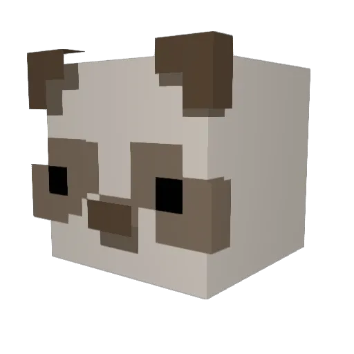 brbnnnn Minecraft avatar head, 3D render