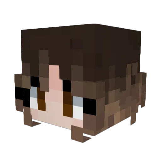 brchorse Minecraft avatar head, 3D render