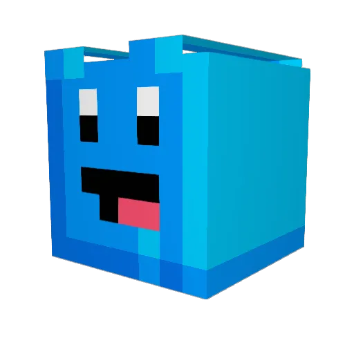 brckd Minecraft avatar head, 3D render