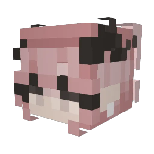brcosm Minecraft avatar head, 3D render