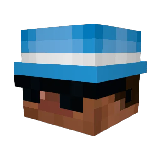 brcyden Minecraft avatar head, 3D render