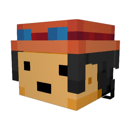 bread105 Minecraft avatar head, 3D render