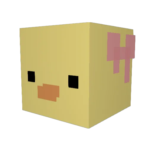 bread1202 Minecraft avatar head, 3D render