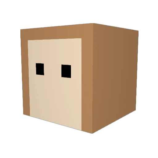 bread2216 Minecraft avatar head, 3D render
