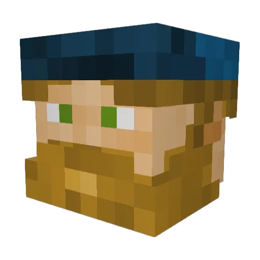 bread7795 Minecraft avatar head, 3D render